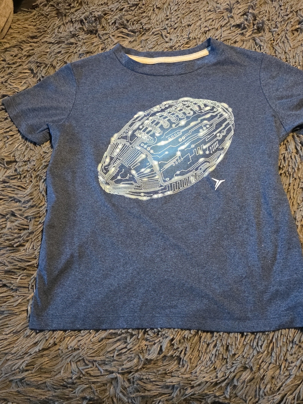 Old Navy  Short Sleeve Tee with White Tech Football Graphic
